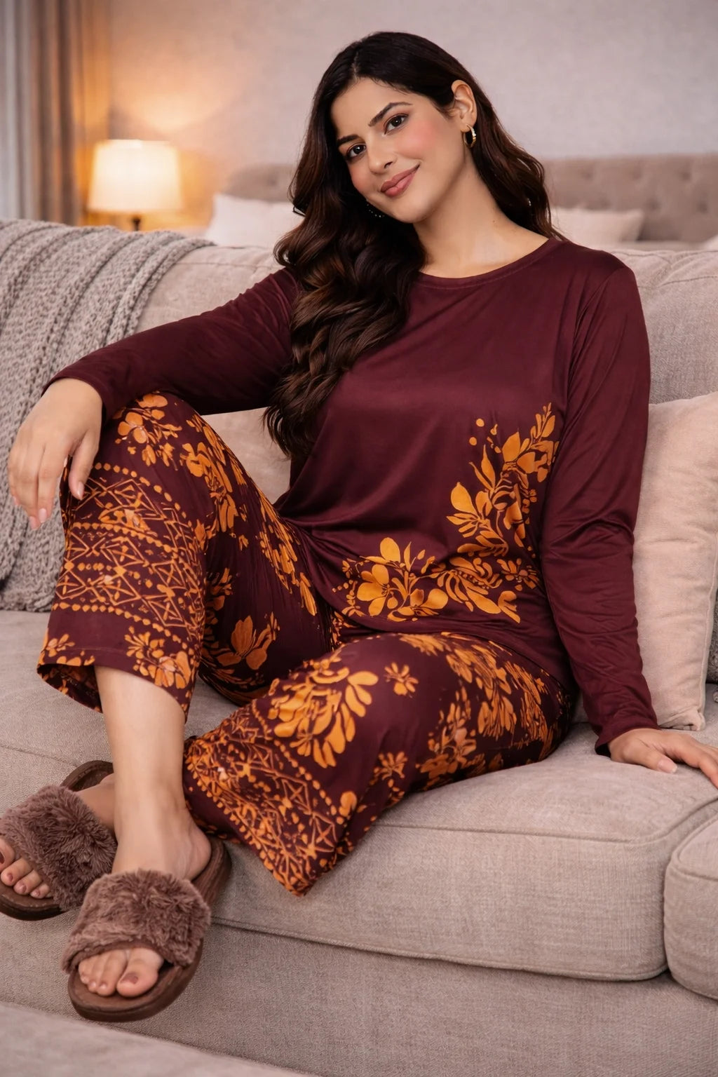 Maroon_Leaves_Printed