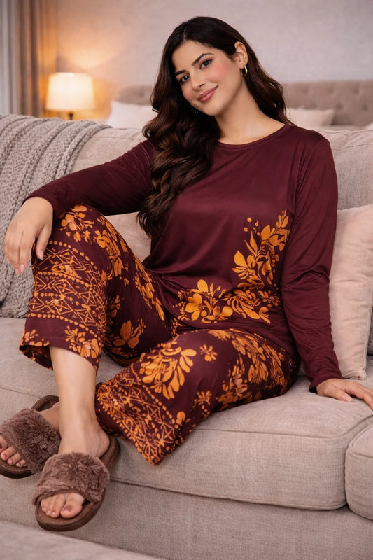 Maroon_Leaves_Printed