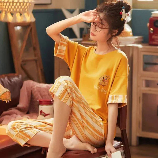 Yellow Duck Printed Nightwear